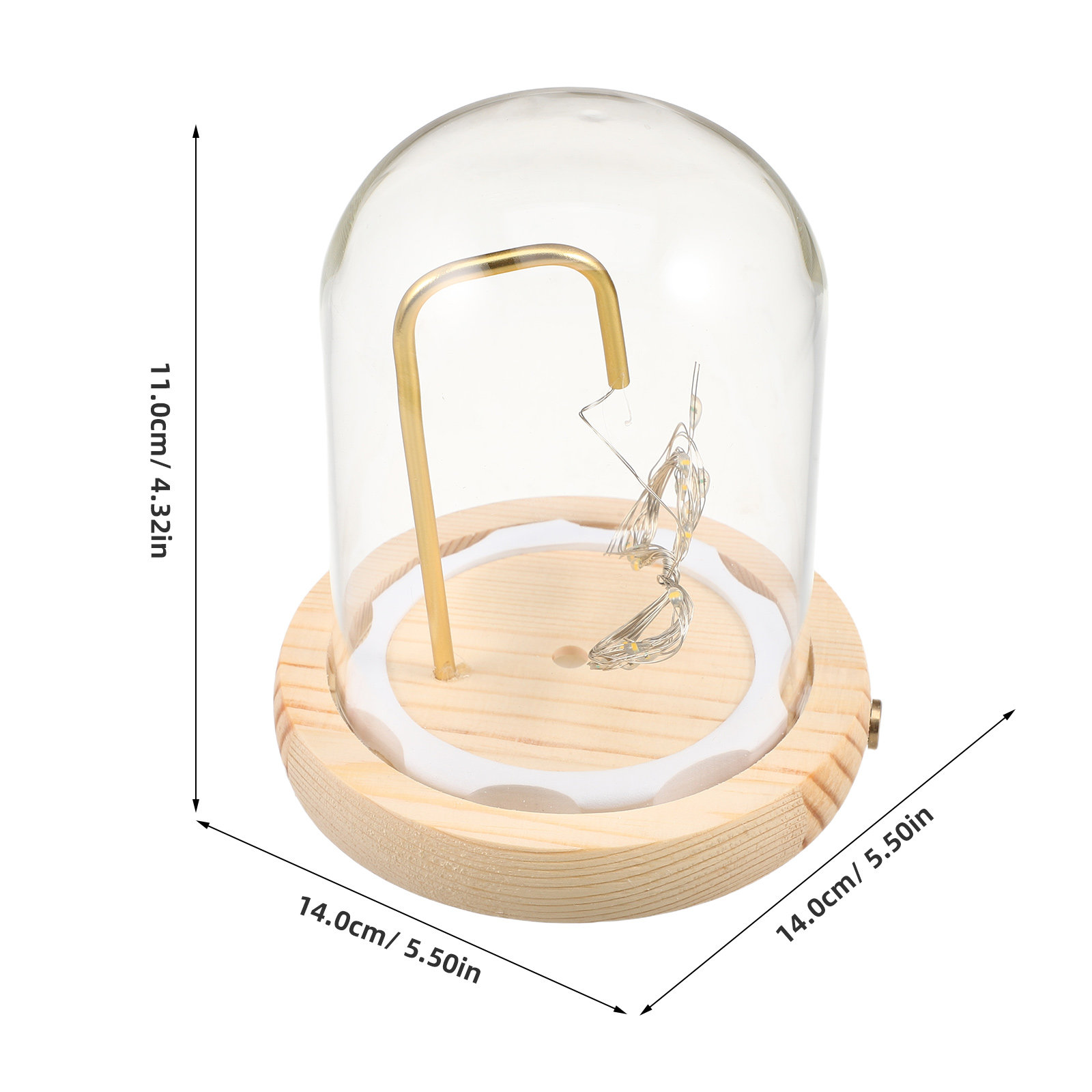 Glass Cloche Display Dome with - Plastic Dome Clear ulasan dan harga