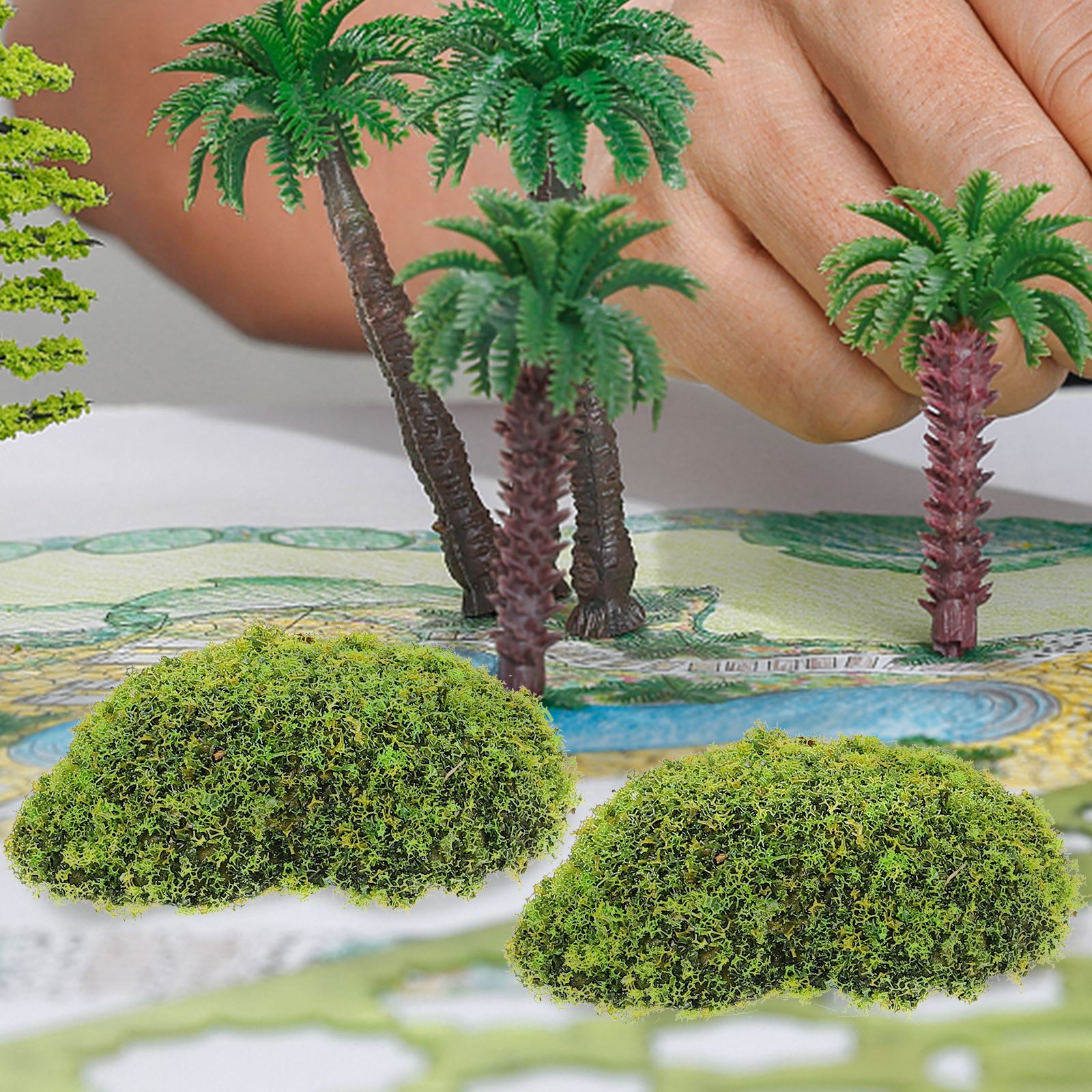12pcs Artificial Moss RocksFak - Sphagnum Moss Dry ulasan dan harga